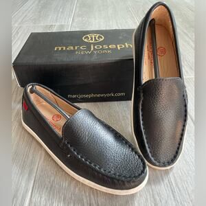 MARC JOSEPH NY Kids' Leather Comfort Slip Moccasin Venetian Loafer - size 13